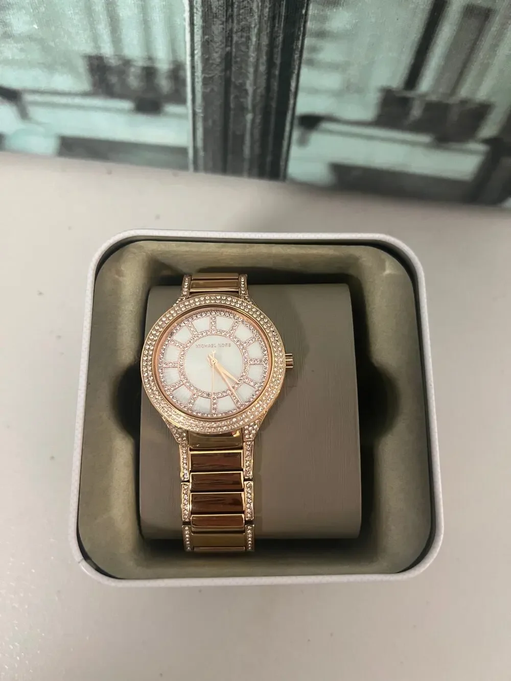 Michael Kors MK3313 Rose Gold Crystal Women’s Watch